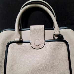 Kate Spade Cross Body/ Hand Bag-Color-Tan with Black trimmings